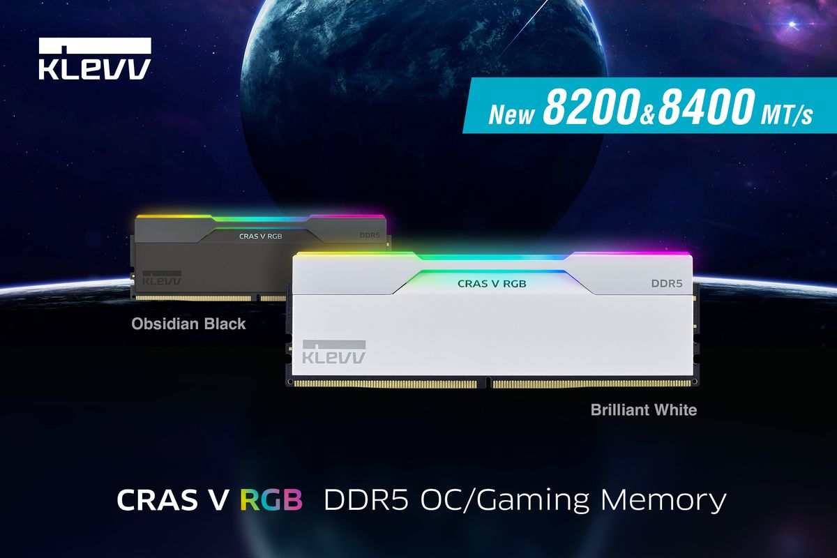 KLEVV, 8200/8400의 초고속 DDR5 RAM 공개