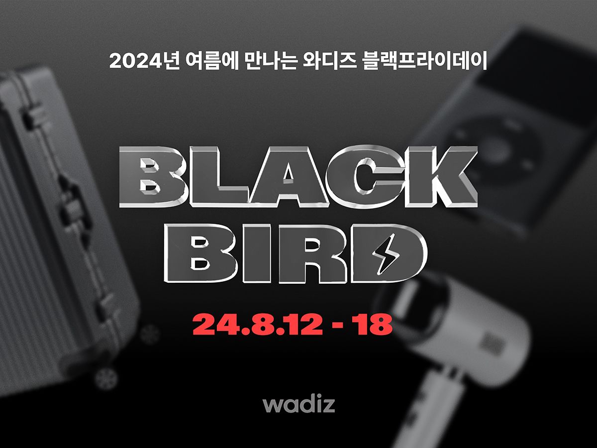 와디즈, 여름 할인 행사 ‘2024 블랙 버드’ 진행