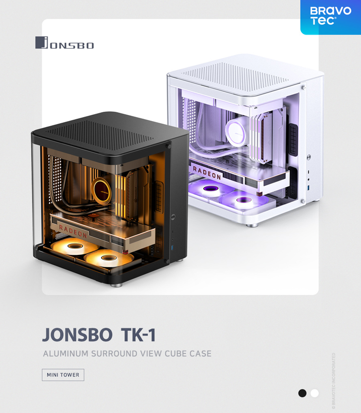 브라보텍, 큐브 모양의 ITX 케이스 「JONSBO TK-1」 출시