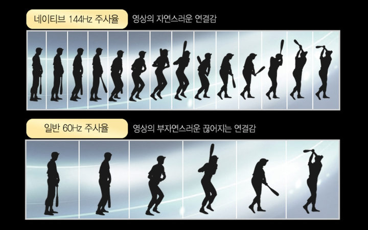 모니터 주사율 설정하기