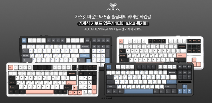 펀키스, 유선 기계식 키보드 독거미 「F87Pro」와 「F99」 출시